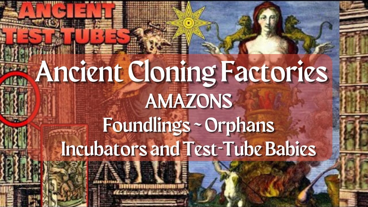 Ancient Cloning Factories ~ AMAZONS ~ Foundlings/Orphans ~ Incubators and Test-Tube Babies