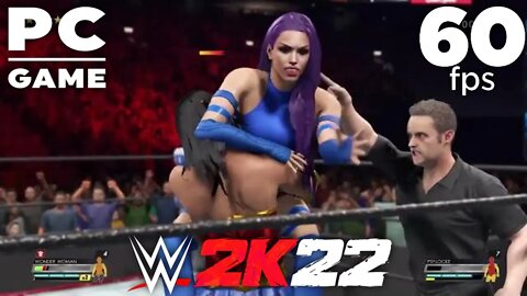 WWE 2K22 | WONDER WOMAN V PSYLOCKE! | Requested Bearhug Iron Woman Match [60 FPS PC]