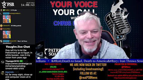 2023-10-08 14:00 EDT - Your Voice, Your Call: with Chris Moore