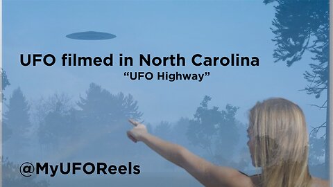 Linear UFO filmed in NC