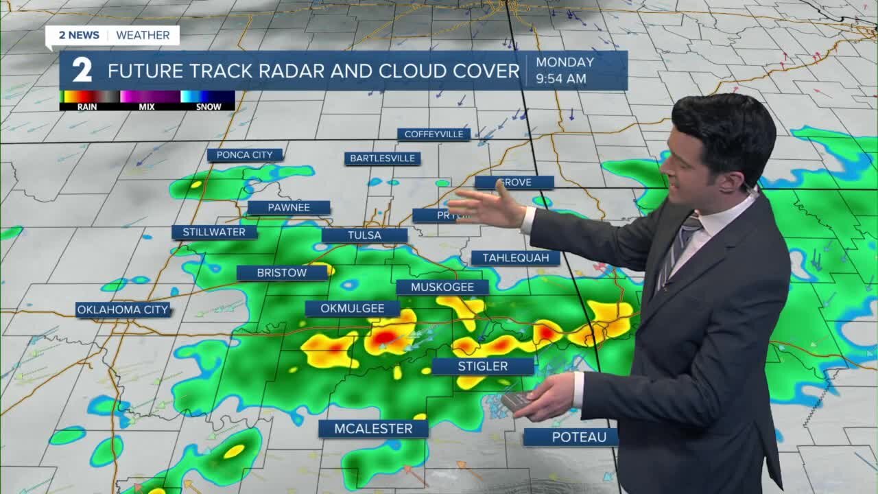 Showers and storms
