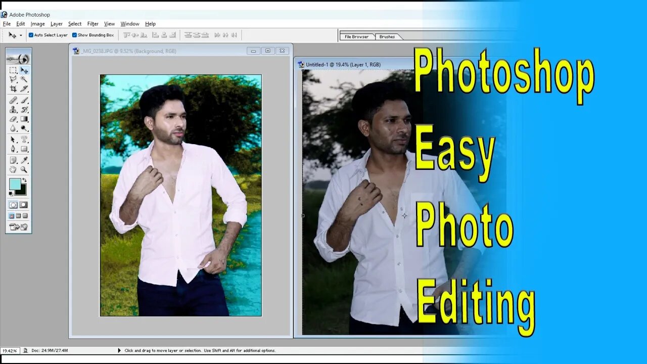 Photoshop Me Photo Ko Kaise Edit Kare Step by Step | #photoediting #photoshop #photography #viral