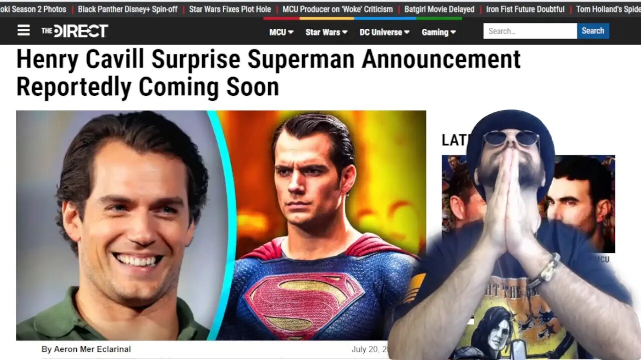 Superman Returns! *Rumor* Henry Cavil To Be Announced at San Diego Comic Con. Black Adam Or Shazam?