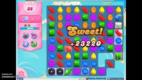 Candy Crush Level 1175 Audio Talkthrough, 3 Stars 0 Boosters