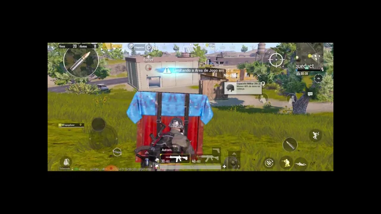 Jogando "Solo Vs Squad" com a do figuração nova dos botões