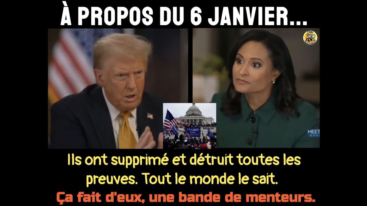 À propos du 6 janvier... Ils ont supprimé et détruit toutes les preuves. Tout le monde le sait.