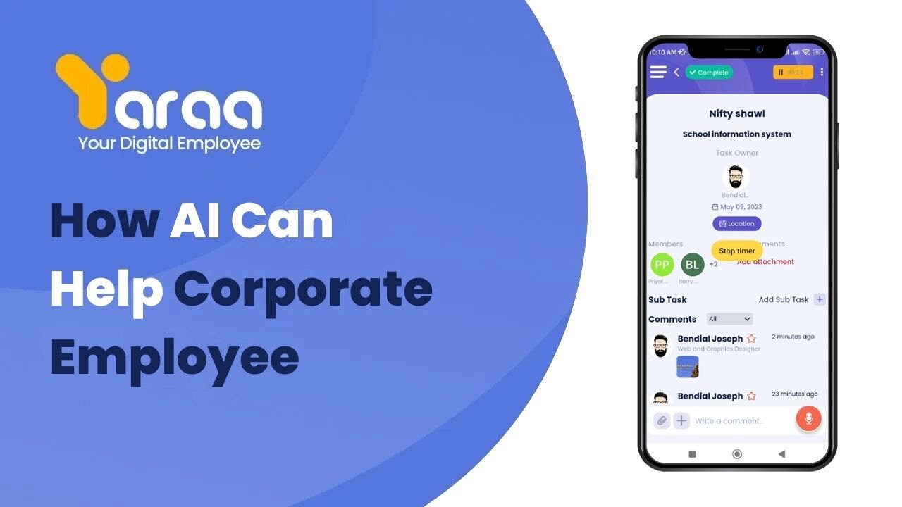 How AI can help to Corporate Employee to Create Project | Task | Milestone - Yaraa Tutorial