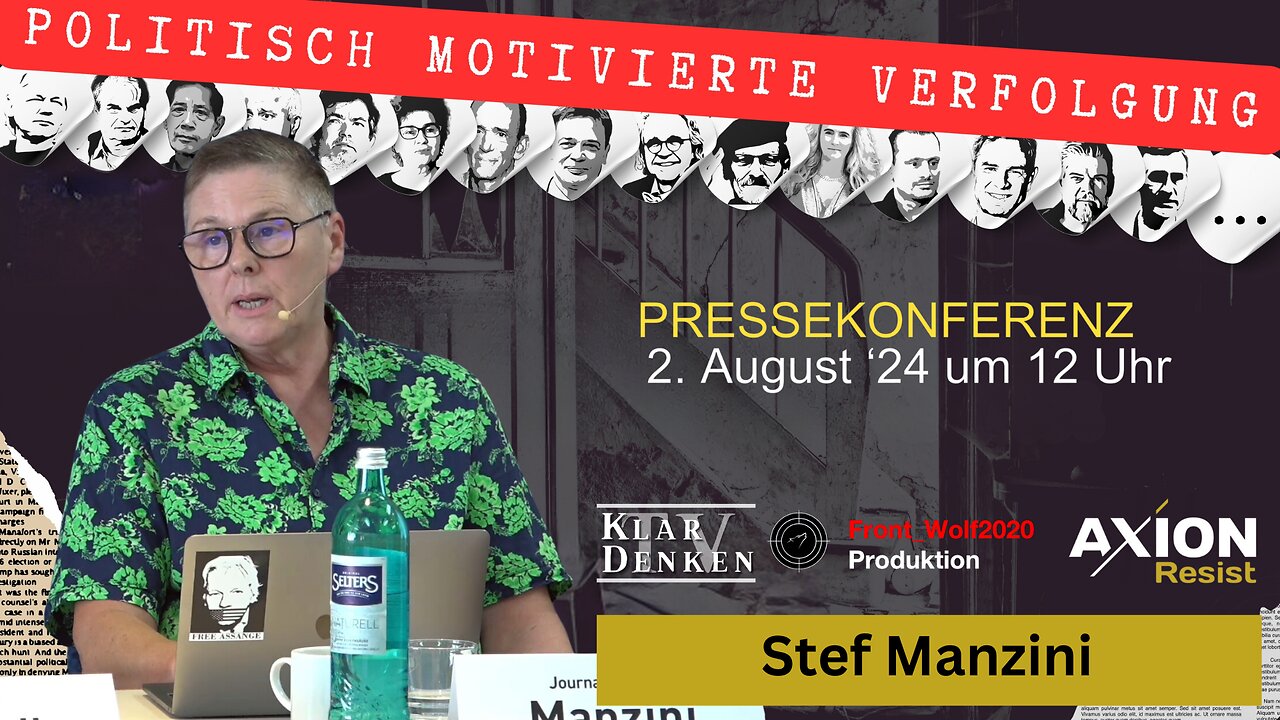 🔵⚡️ Vortrag: Journalistin Stef Manzini auf der Pressekonferenz AXION Resist am 02.08.2024