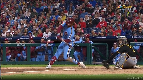 Full clip from the Pirates broadcast of Angel Hernandez tossing Bryce Harper