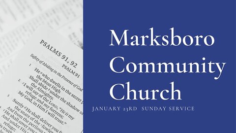 MCC January 23rd Service