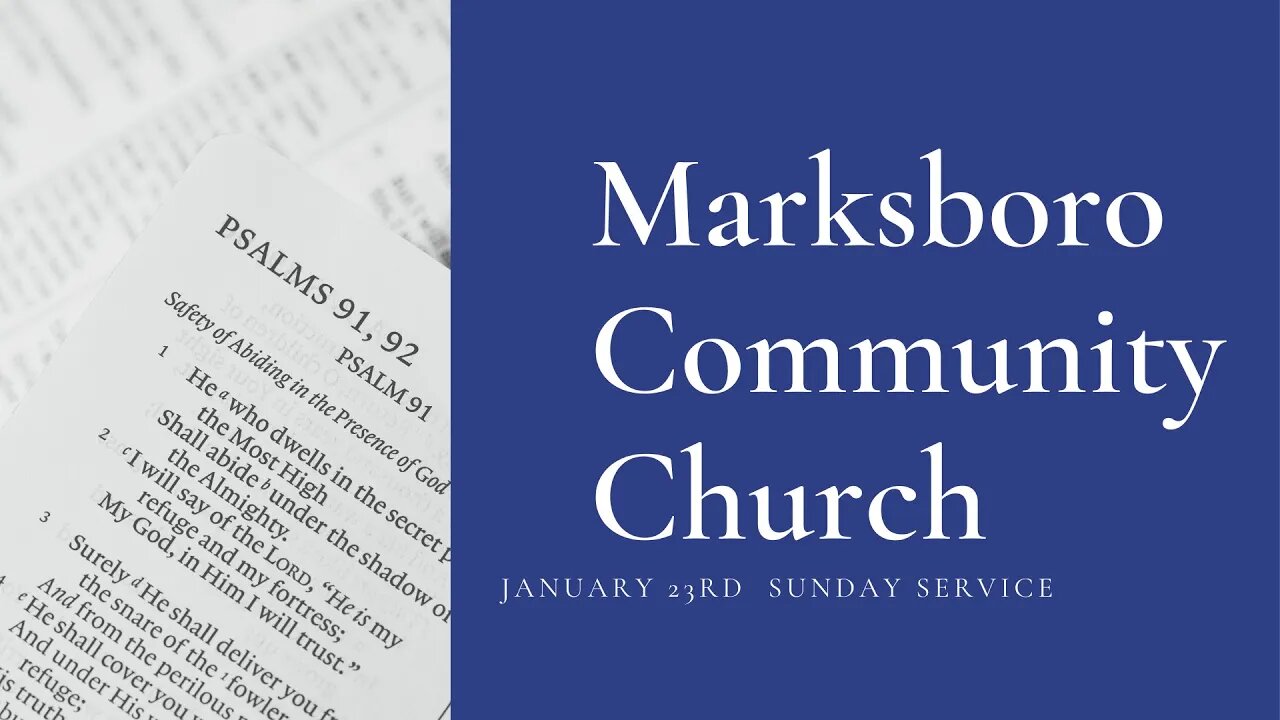 MCC January 23rd Service