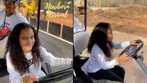 Bow Wow's Daughter Shai Drives Grandma Teresa Around In A Golf Cart! 🚙