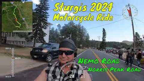 Sturgis 2024 Nemo Road and Norris Peak Road Motorcycle Ride