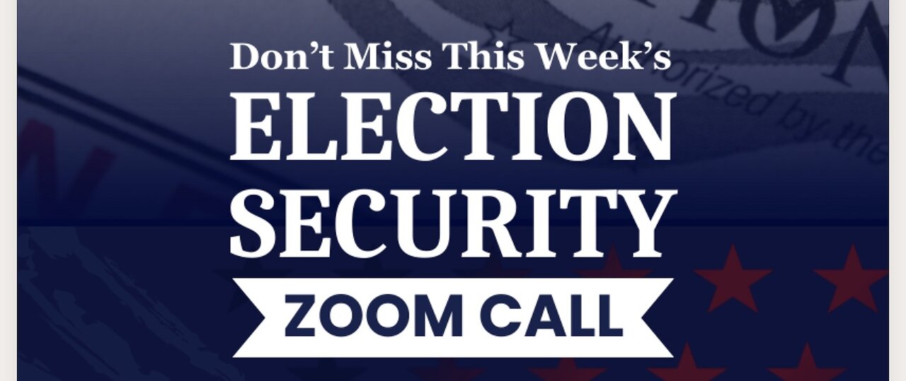 (Wed 1:50pm) Live! LARGEST Election Security Zoom Call with Steve Stern, Raj Doraisamy, General Michael Flynn Captain Maureen Bannon Catherine Engelbrecht and more!