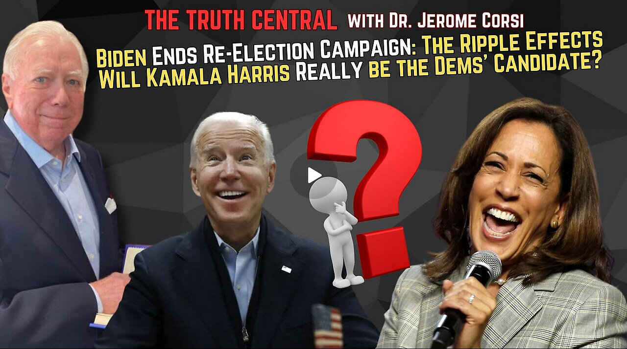 Biden Ends Re-Election Campaign: The Ripple Effects; Will Harris Really be the Dems' Candidate?