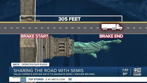 Operation Safe Roads: Reminders about sharing the road with semi-trucks