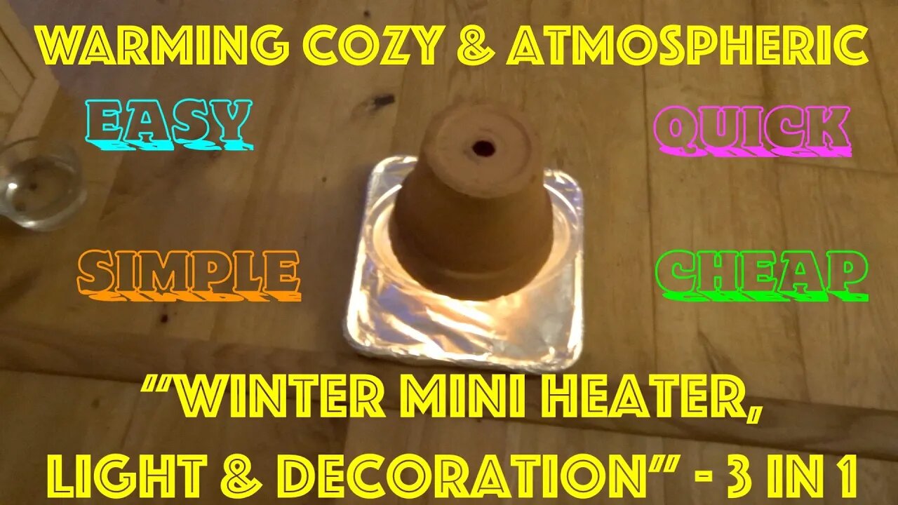 3 in 1 Easy Cheap Winter Mini Stove for Light & Decoration. Warms Us Up & Keeps Room Cozy & Glowing