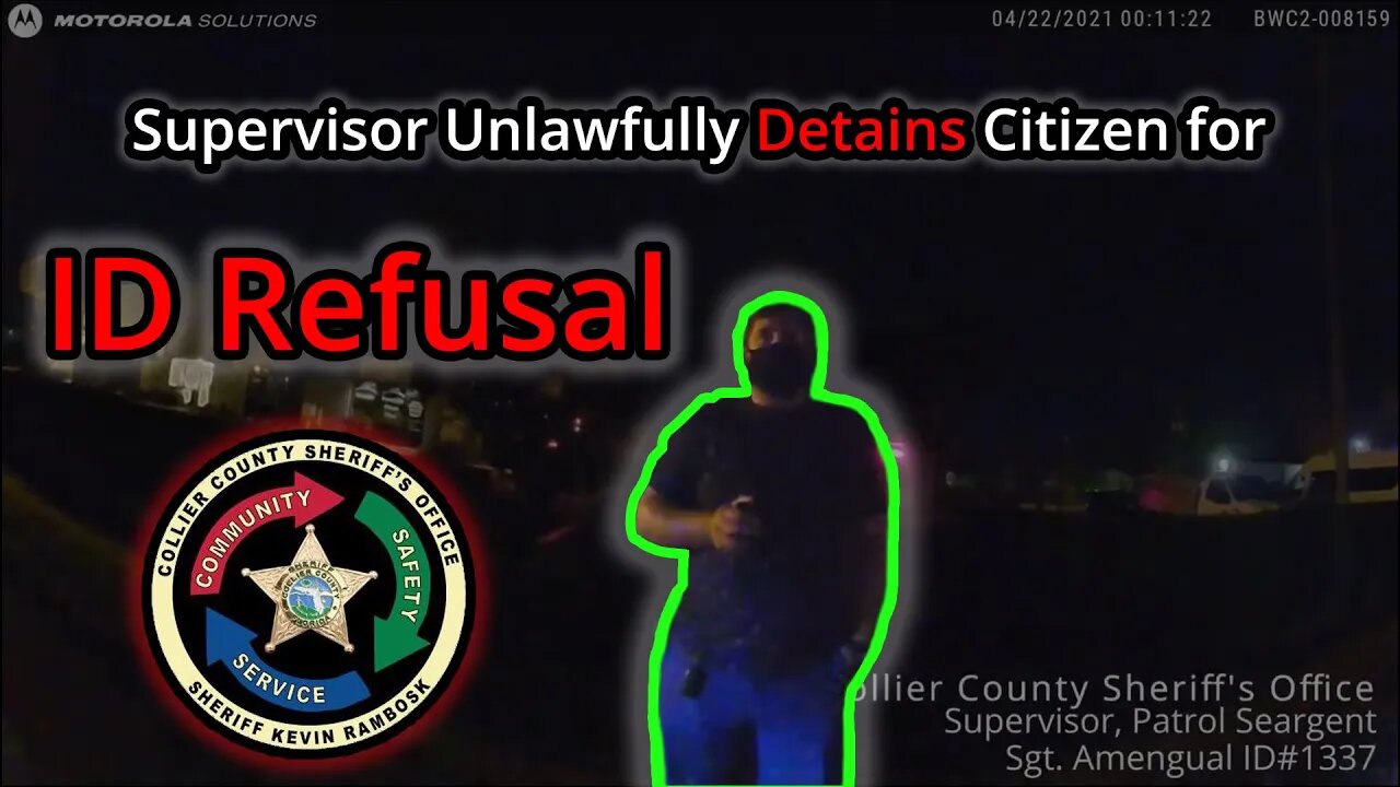 Supervisor Unlawfully Detains Citizen for ID Refusal