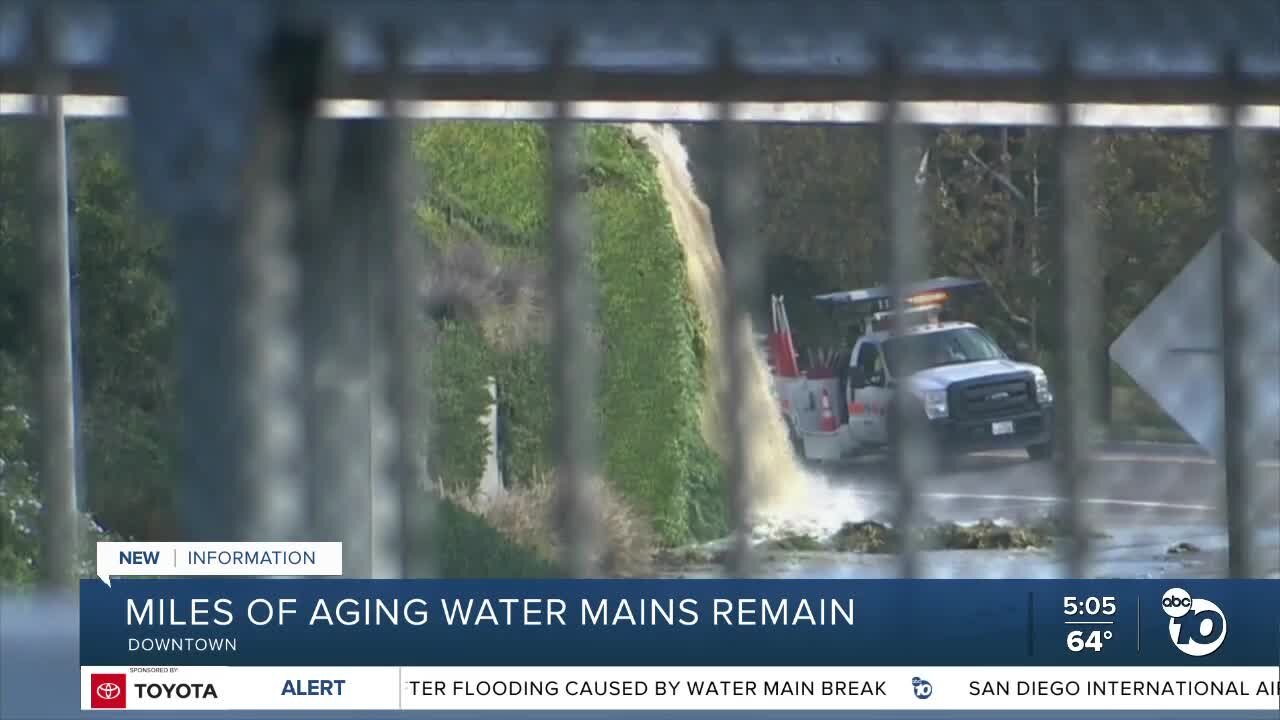 Miles of aging water lines remain in San Diego