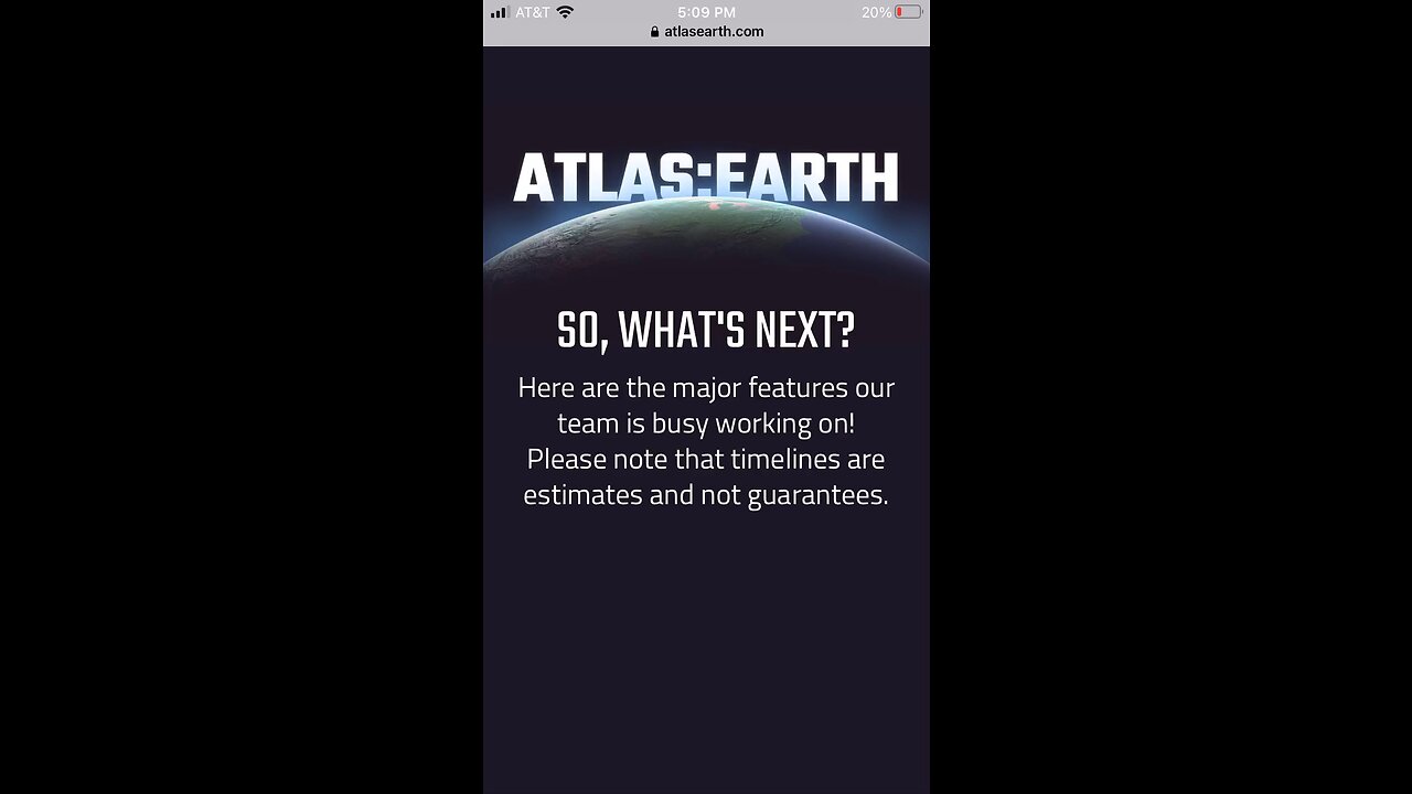 Atlas Earth update coming soon!