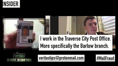 Project Veritas Michigan USPS Whistleblower Details Directive From Superiors To Back-Date - 11-5-20