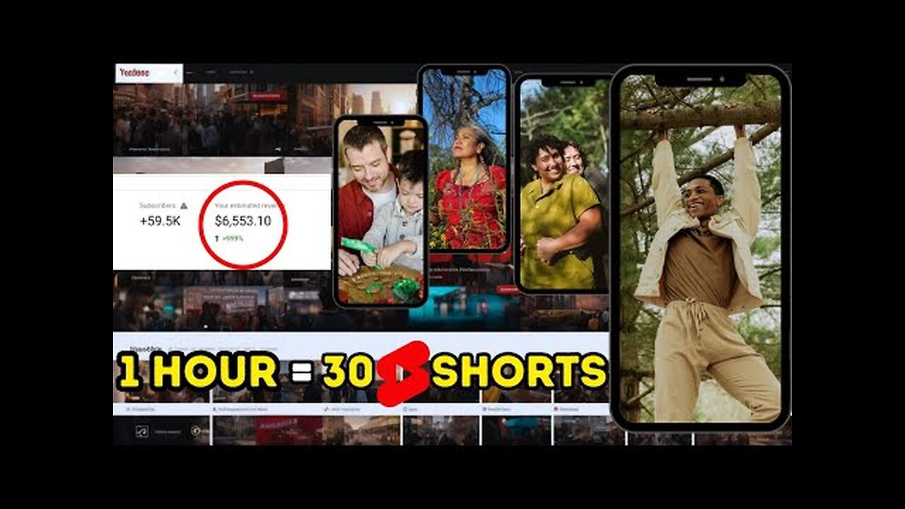 How to Make 30 YouTube Shorts in 1 Hour Using AI || Earn Money Passively