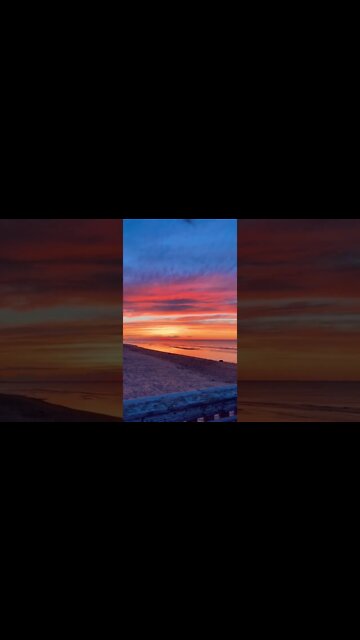 Beautiful golden sunset in Canada