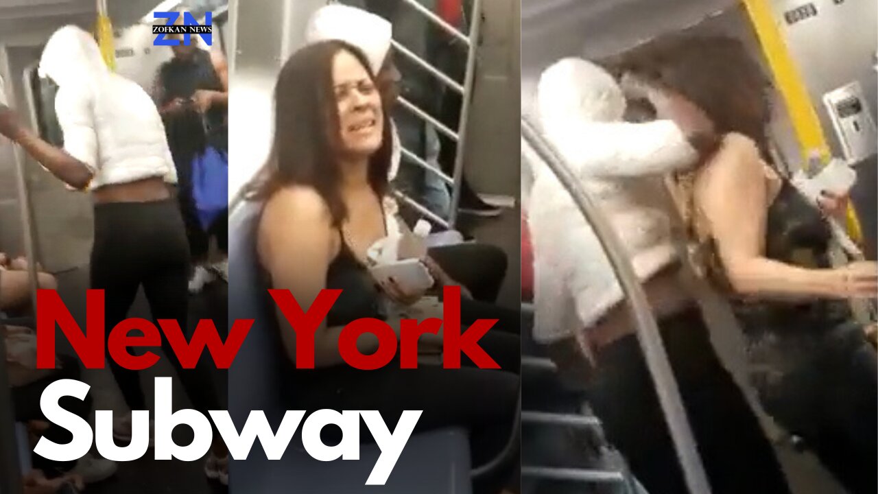 A woman is grabbed by her hair in New York subway, and no one moves a muscle