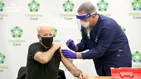 Biden receives his second dose.