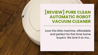 [REVIEW] Pure Clean Automatic Robot Vacuum Cleaner