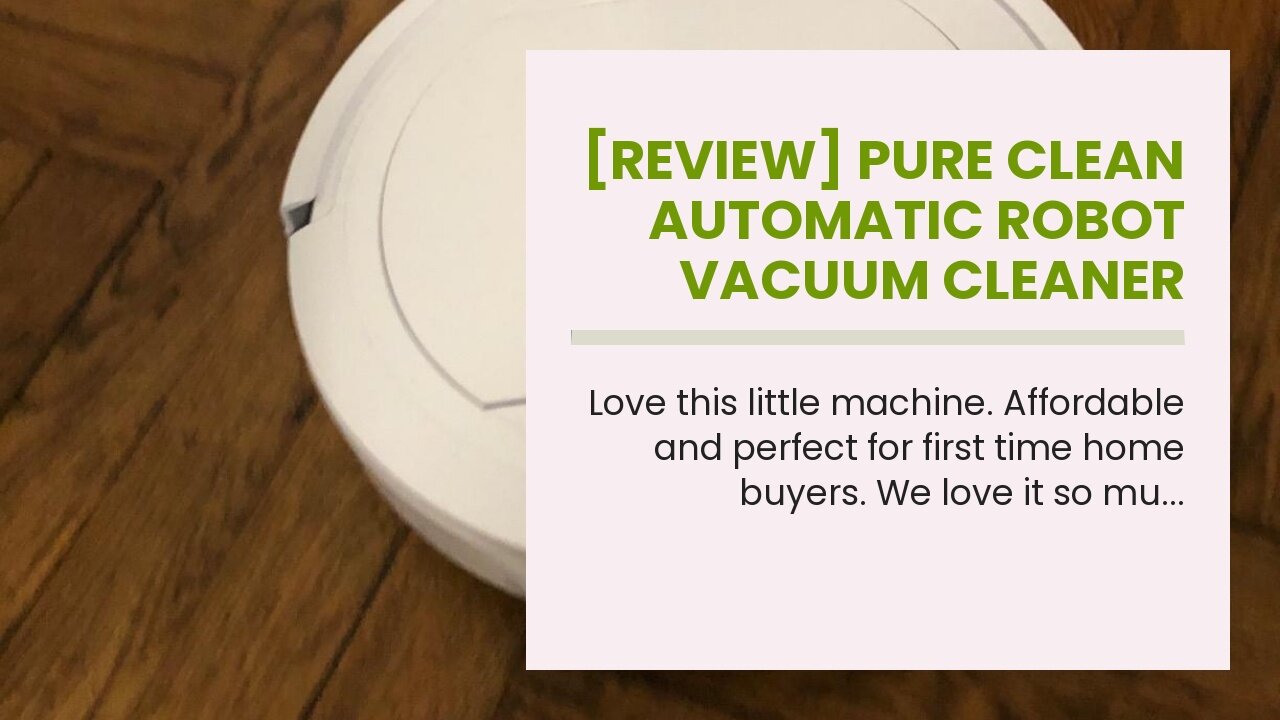 [REVIEW] Pure Clean Automatic Robot Vacuum Cleaner