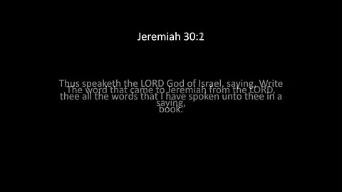 Jeremiah Chapter 30