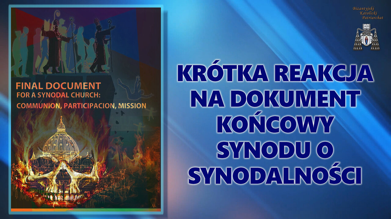 Krótka reakcja na dokument końcowy Synodu o synodalności