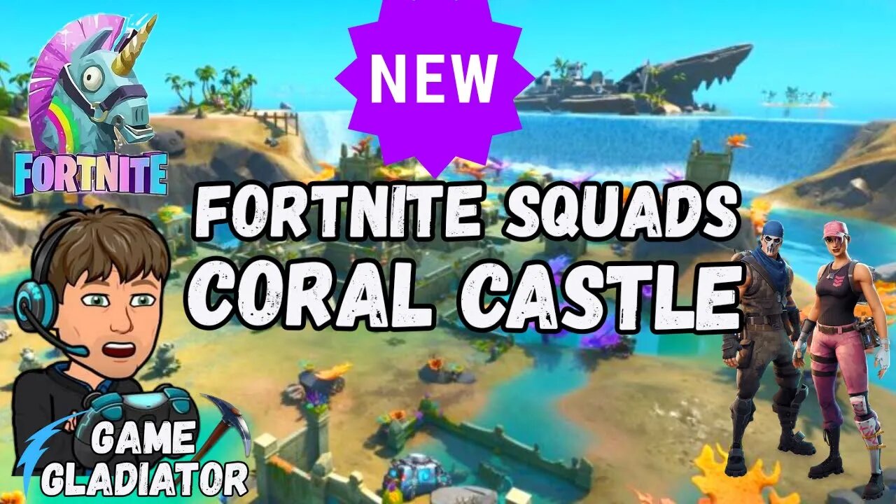 New Fortnite Coral Castle Squads | Glitch Behind the Waterfall