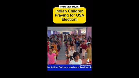 Sweet Children Of India Praying For Trump😍💯