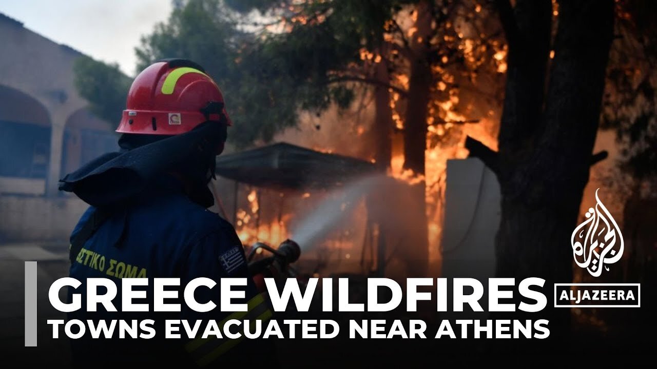 Greece wildfires: Evacuations ordered as firefighters battle to contain blaze near Athens