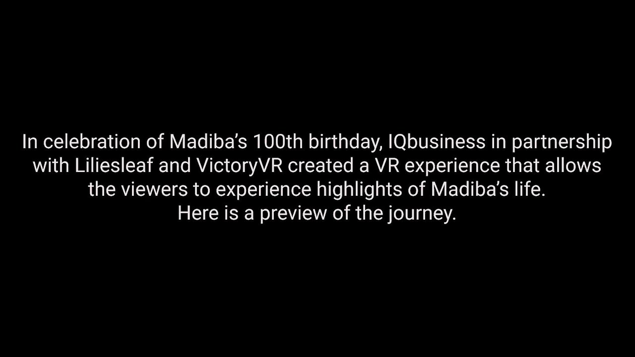 Virtual reality journey to 'walk in Mandela's footsteps' launched (Azo)