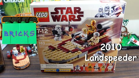 2010 Luke's Landspeeder Review - Lego Star Wars set 8092 - 163 pcs