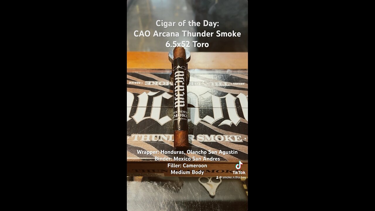 CAO Arcana Thunder Smoke 6.5x52 Toro #Shorts #Short #CigarOfTheDay #Cigars #Cigar