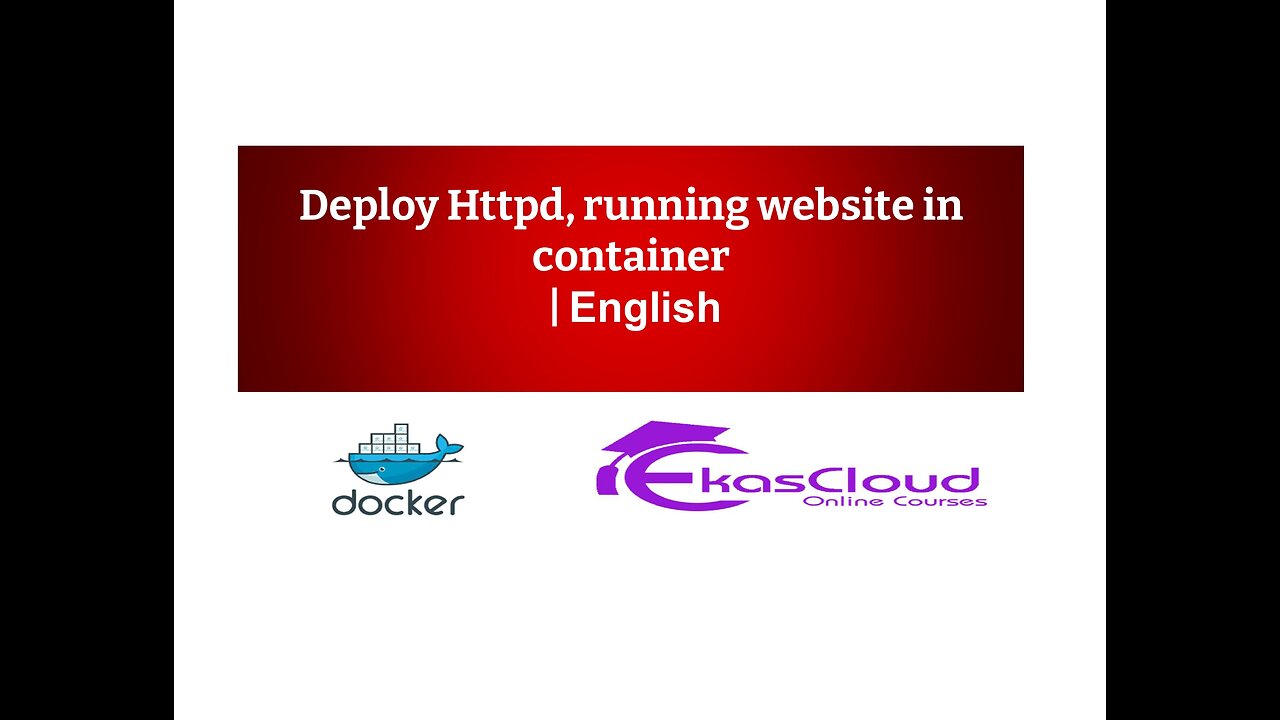 Deploy Httpd, running website in container