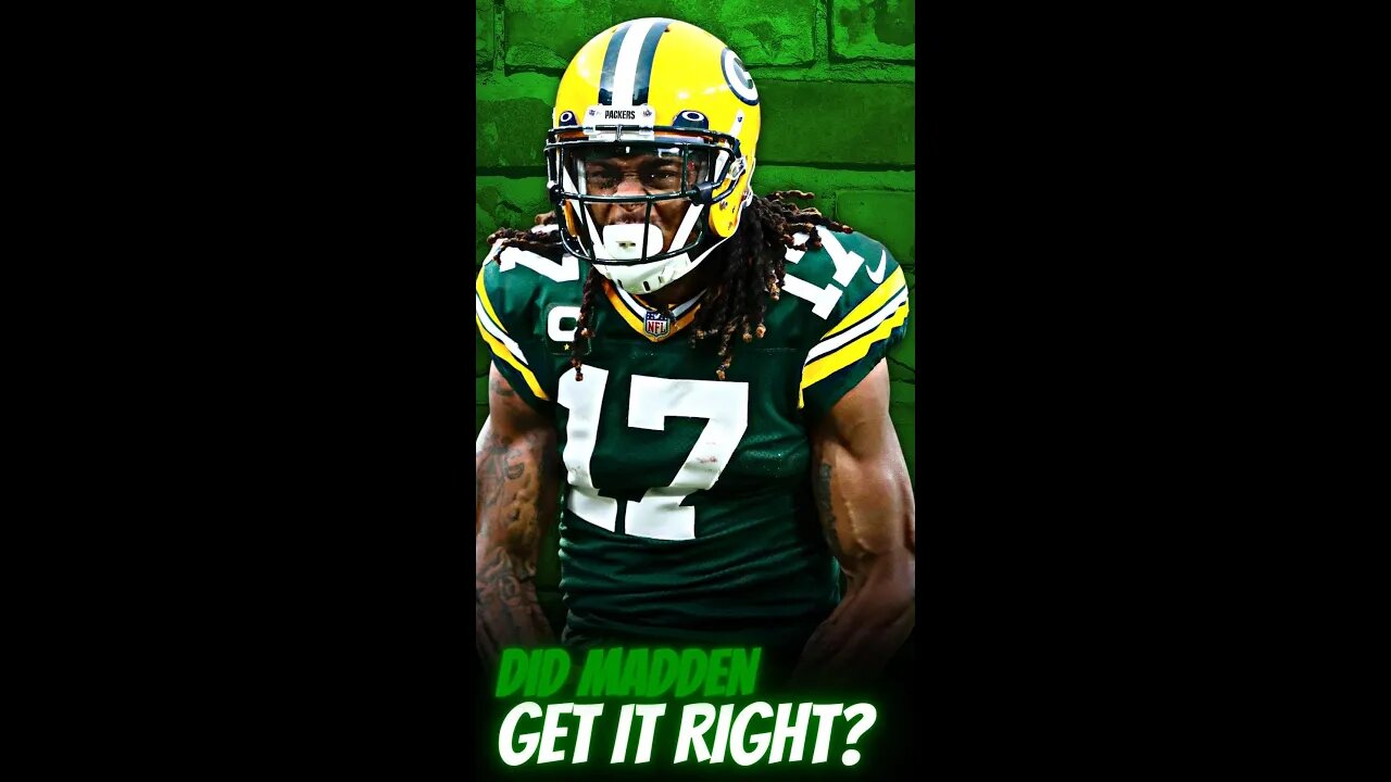 Davante Adams' 2023 Madden Rating #shorts #nfl #packers