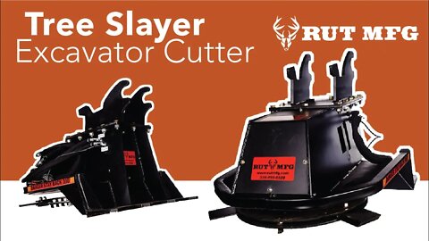 See the Best Tree Excavator Cutter in Action! | Tree Slayer Excavator Cutter by Rut Manufacturing