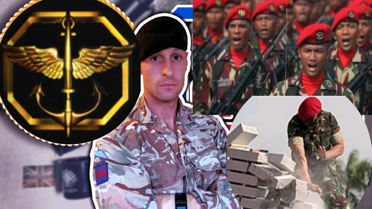 British Army Soldier Reaction to KOPASSUS Indonesian Army Special Forces