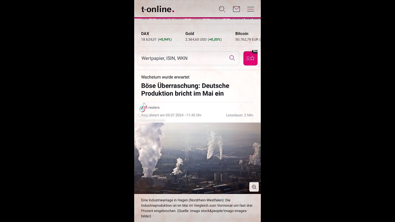 BILD Die Wirtschaft in Deutschland bricht weg