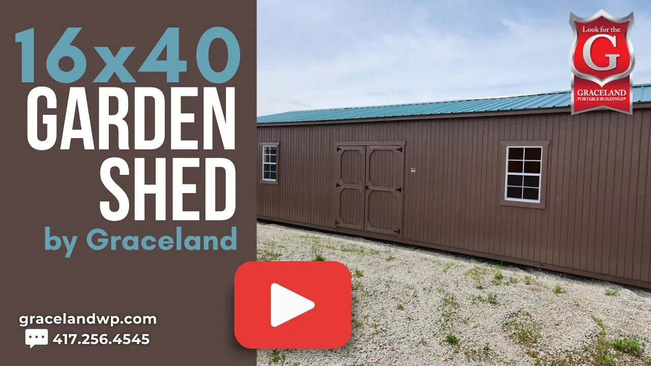 🎅🎄CHRISTMAS SALE!🎁 🔎16x40 Garden Shed by Graceland ⏰HURRY! ENDS 12/31💬MESSAGE ME NOW!