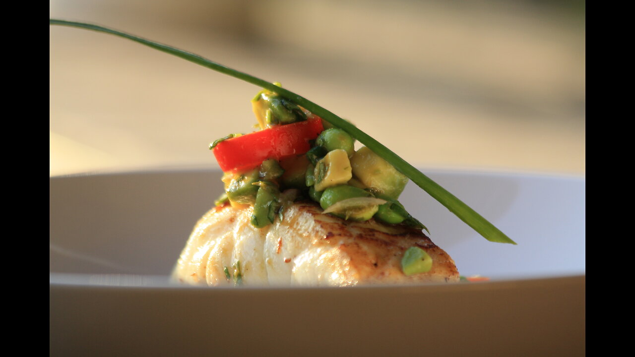 Halibut with Avocado Salsa