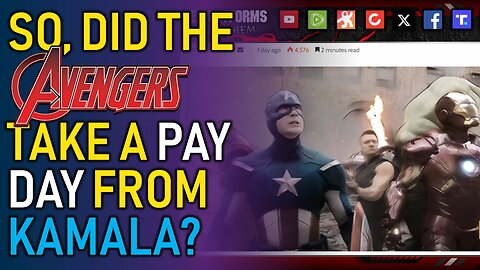 AVENGERS, ASSEMBLE... for a big pay check from the Kamala Harris campaign to do a cheesy ad.