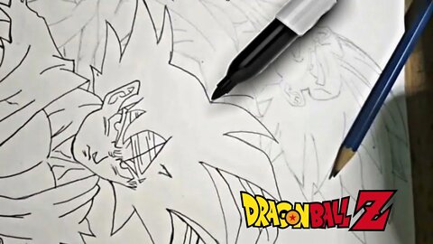 Drawing Goku & Vegeta In Street fighter customs