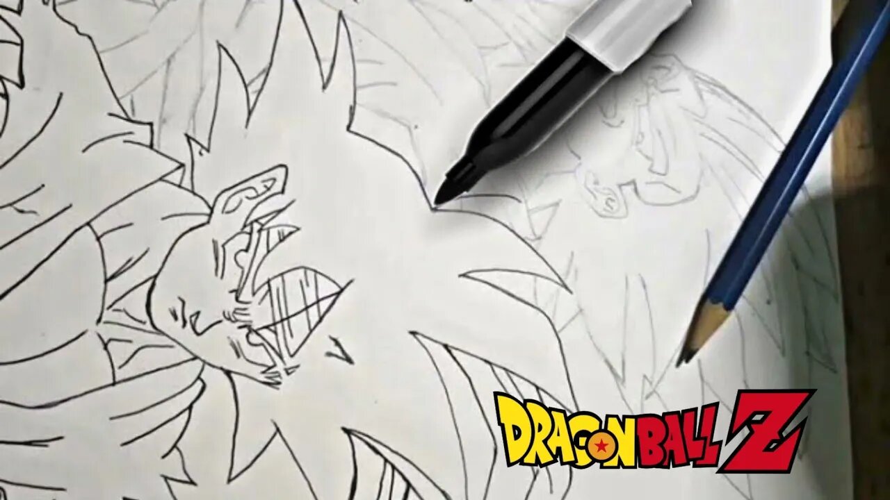 Drawing Goku & Vegeta In Street fighter customs