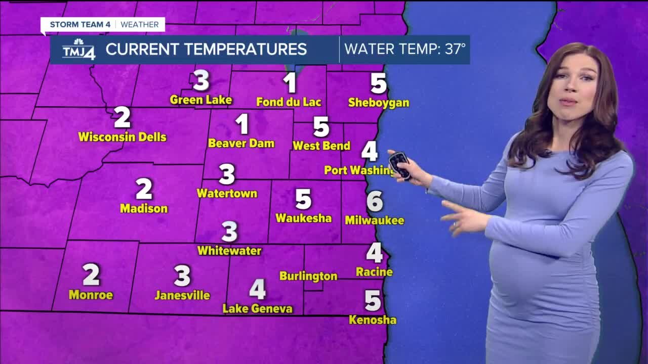 Sunny but very cold Wednesday